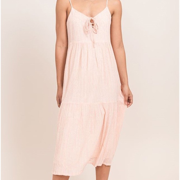 Midi “Others Follow” Peach Spaghetti strap M Dress - Picture 8 of 12